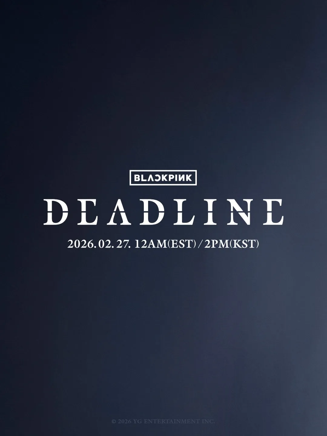 VISUAL POSTER DEADLINE BLACKPINK (credit: instagram.com/blackpinkofficial)