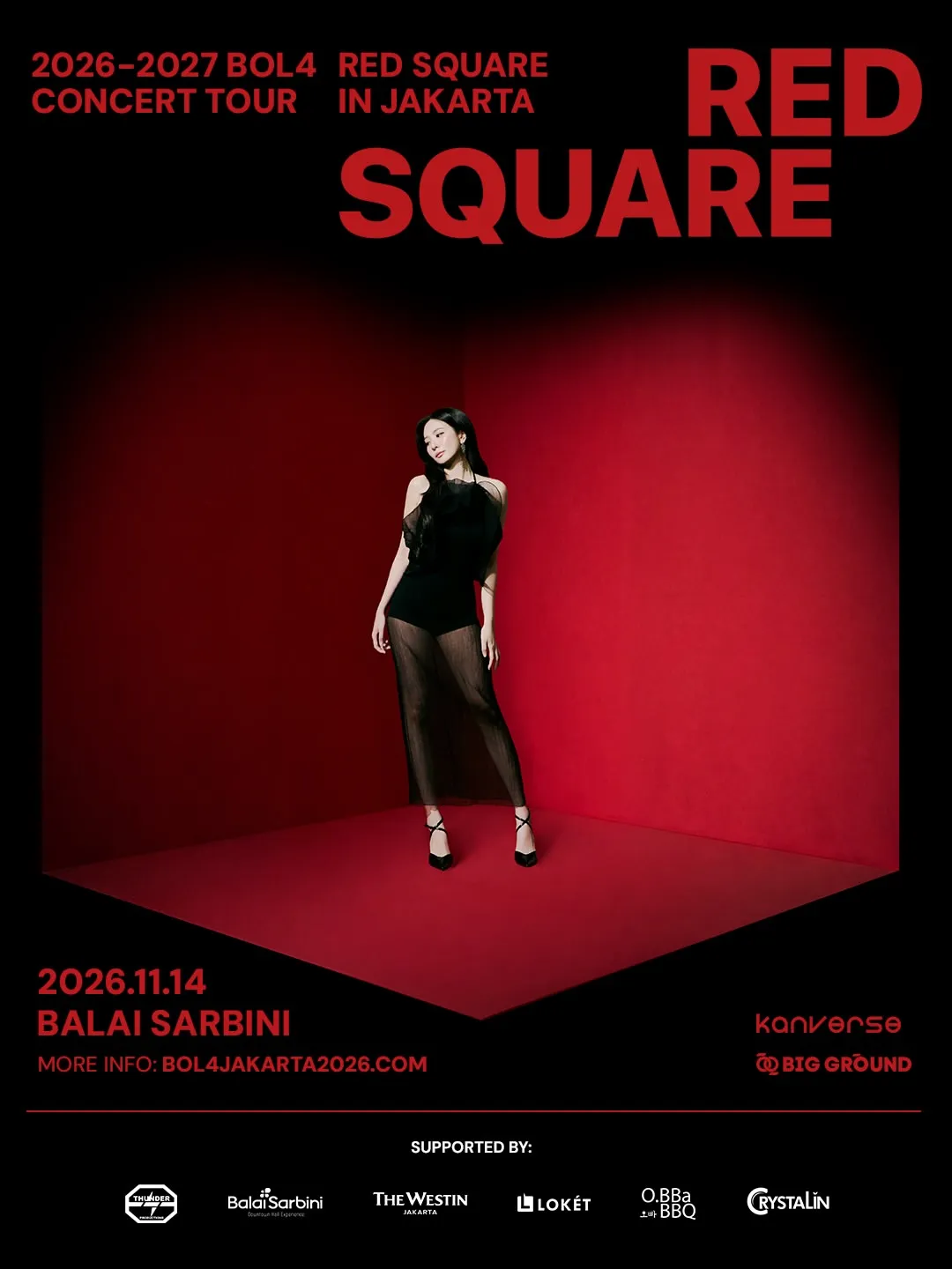 Poster Konser BOL4 Jakarta (instagram.com/bigground.ent)