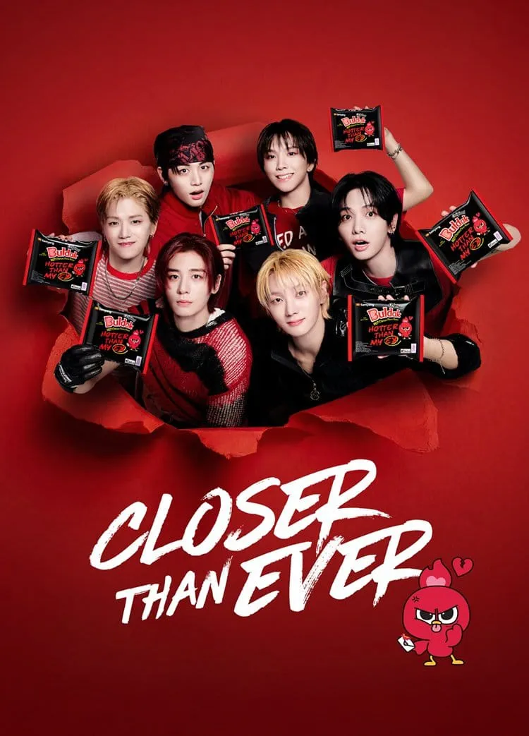 Konsep kolaborasi BOYNEXTDOOR bersama Buldak / buldak.com