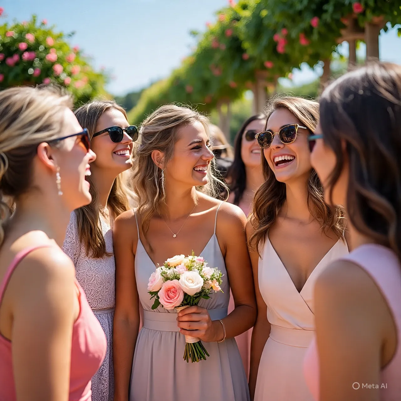 Cara Mengoptimalkan Bridesmaid Caption untuk Media Sosial (c) Ilustrasi AI