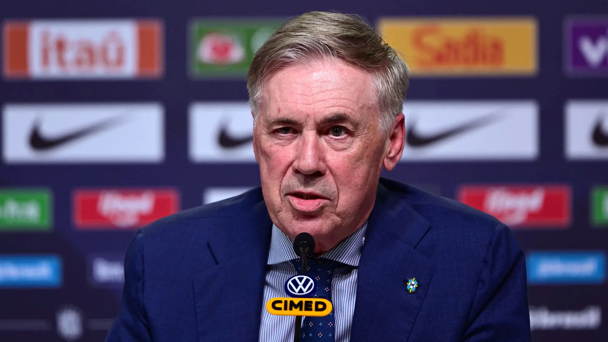 Carlo Ancelotti. (AFP/Pablo Poricuncula)