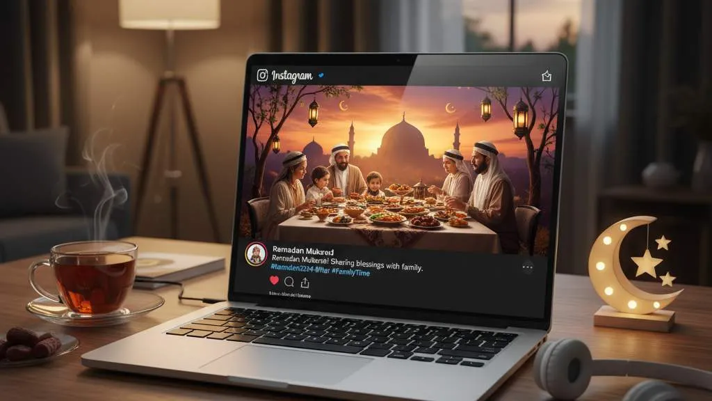 Jenis-Jenis Caption Aesthetic Bulan Ramadhan (c) Ilustrasi AI