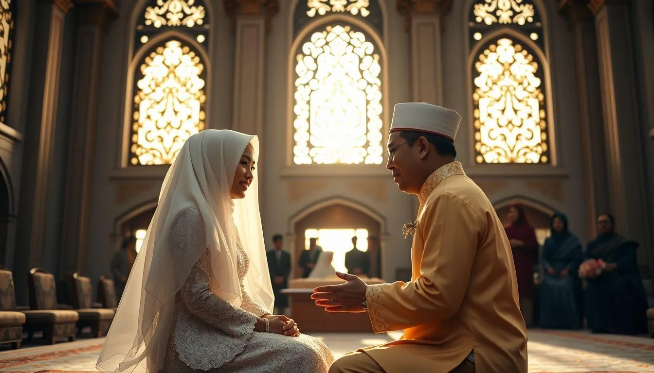 Jenis-Jenis Caption Akad Nikah Berdasarkan Tema (c) Ilustrasi AI