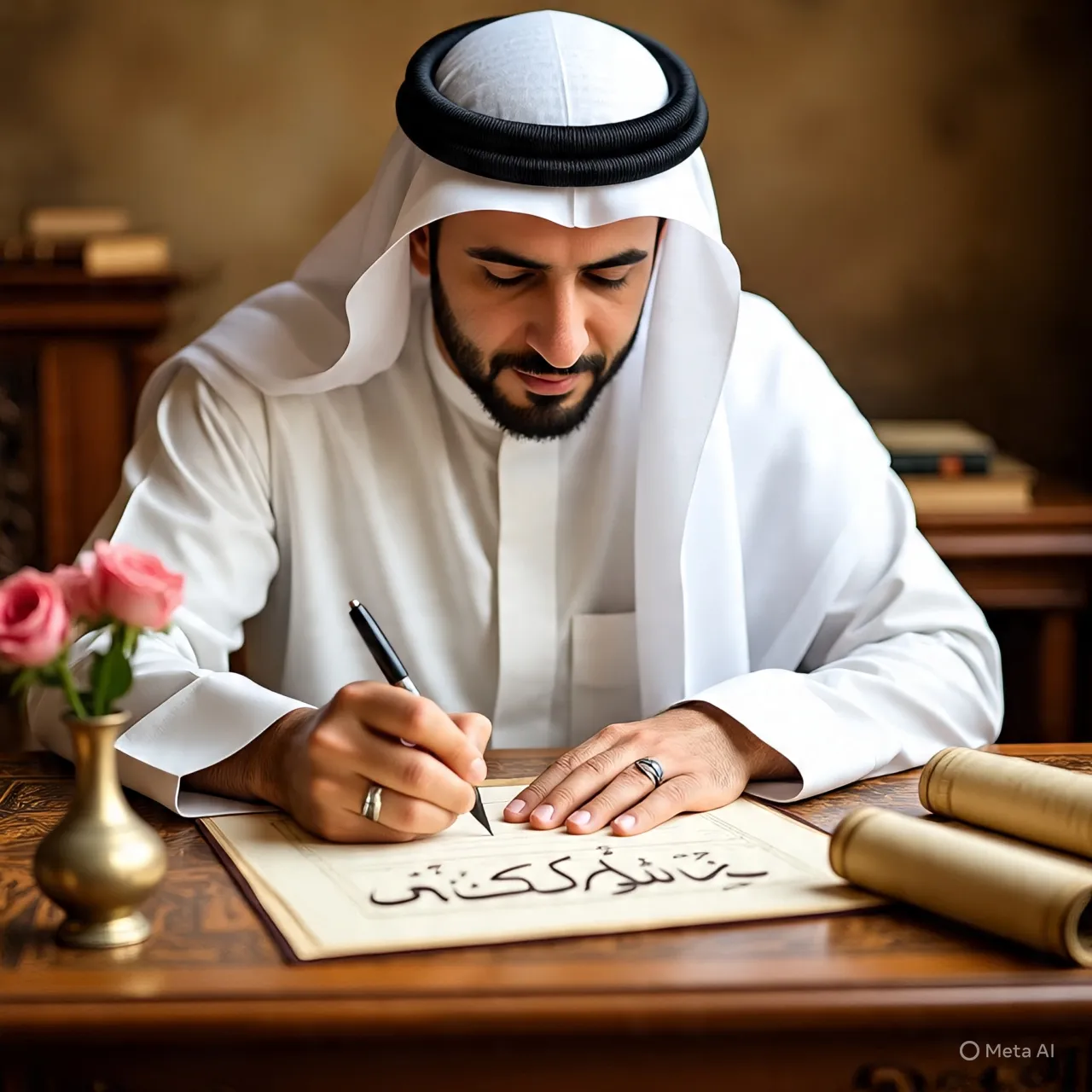 Pengertian dan Makna Caption Arab Singkat (c) Ilustrasi AI