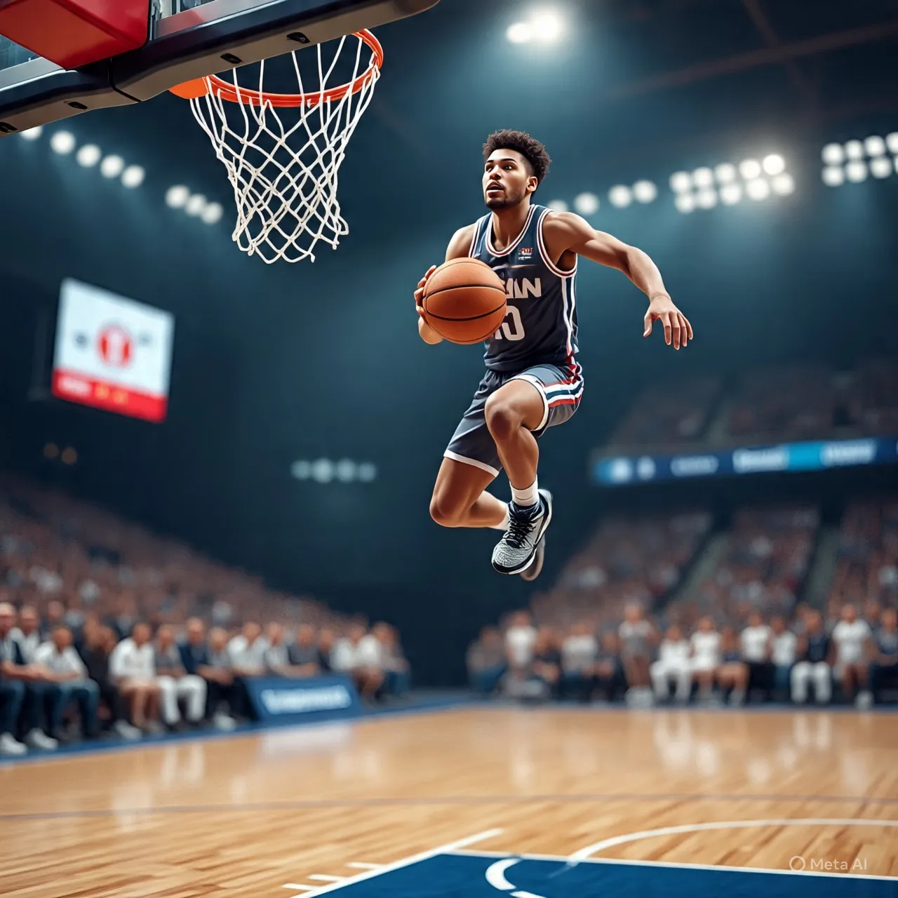 Caption Basket tentang Fokus dan Konsistensi (c) Ilustrasi AI