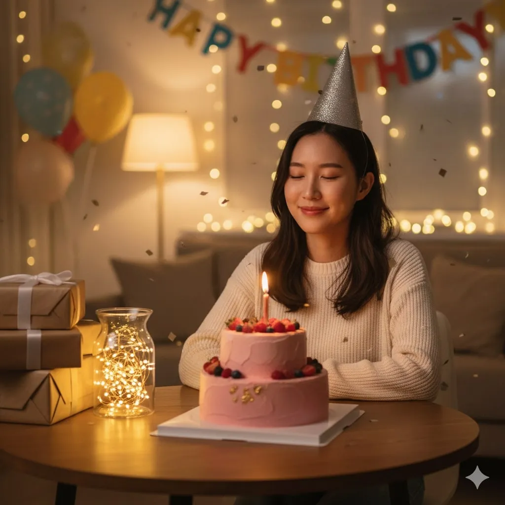 Tips Menulis Caption Birthday for Me yang Menarik  (c) Ilustrasi AI