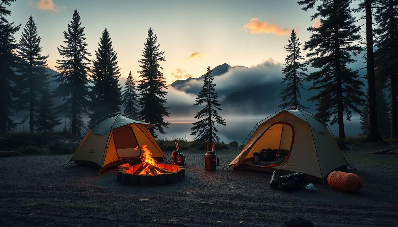 Pengertian dan Makna Caption Camping di Alam (c) Ilustrasi AI
