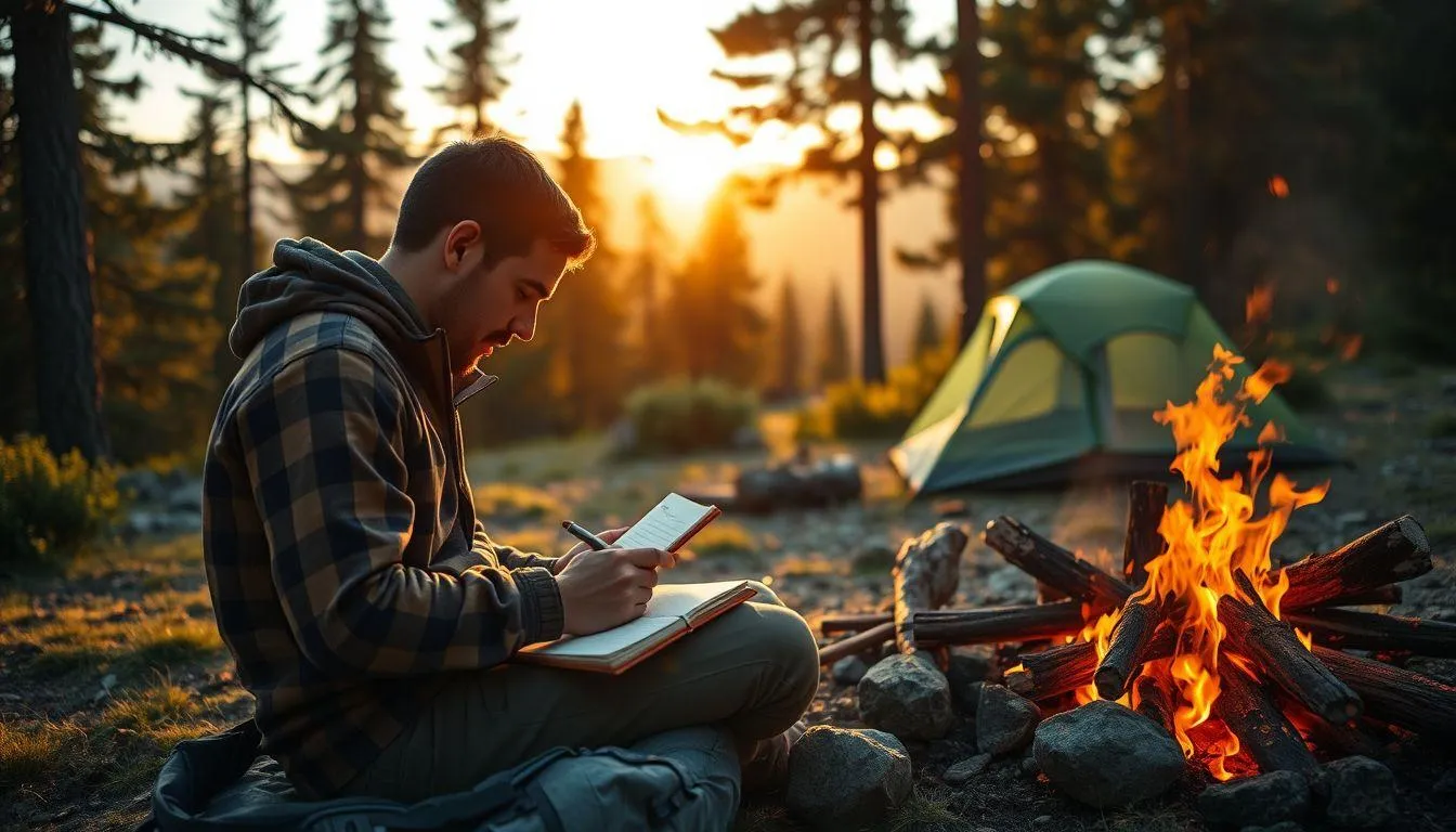 Tips Membuat Caption Camping yang Menarik (c) Ilustrasi AI