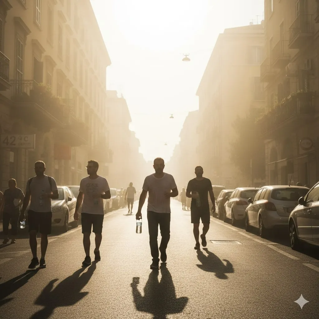 Pengertian dan Makna Caption Cuaca Panas Lucu (c) Ilustrasi AI