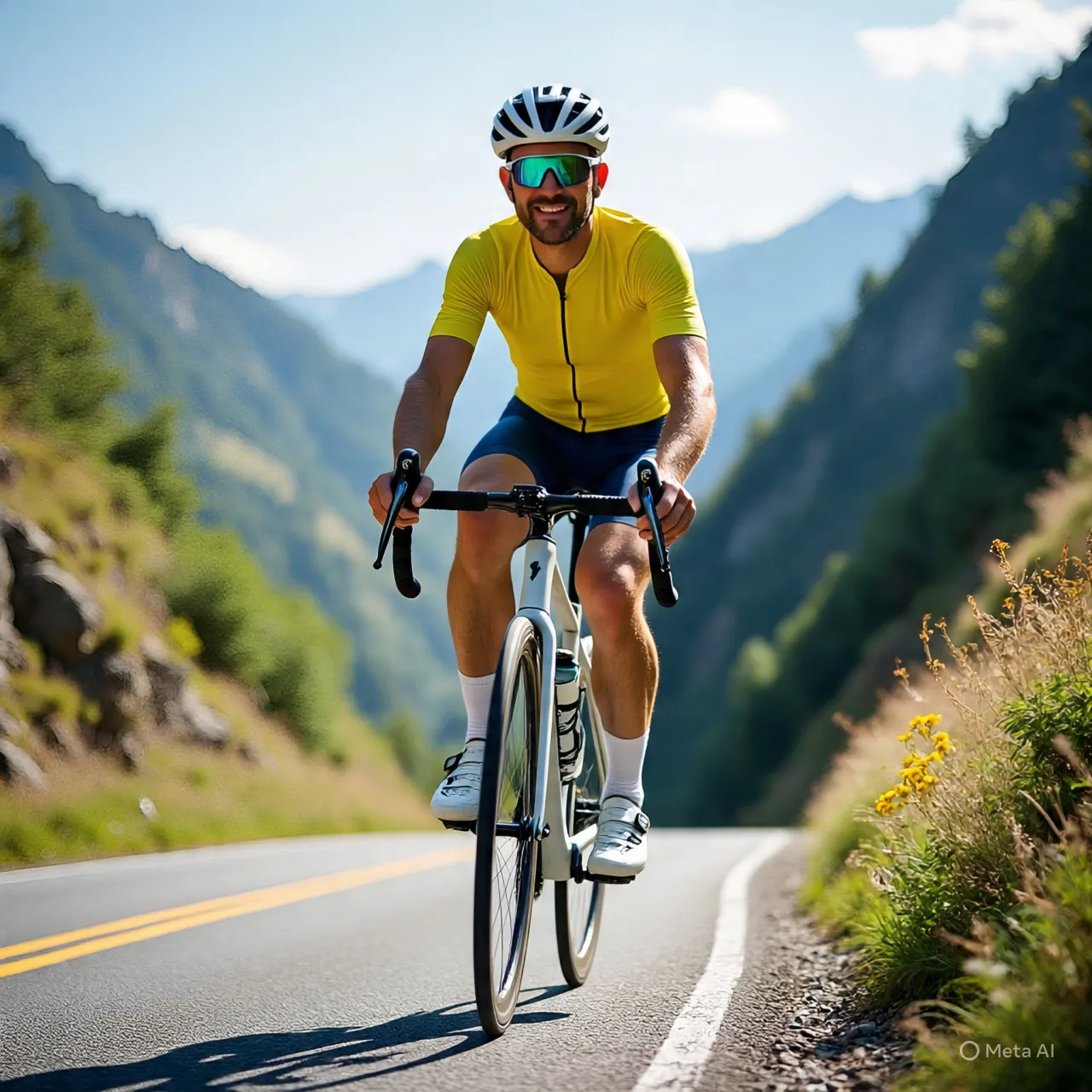 Tips Membuat Caption Gowes Singkat yang Menarik (c) Ilustrasi AI