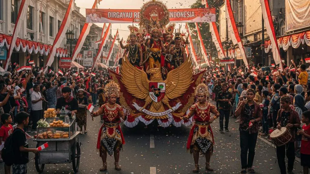 Pengertian dan Makna Caption Hari Kemerdekaan Aesthetic (c) Ilustrasi AI