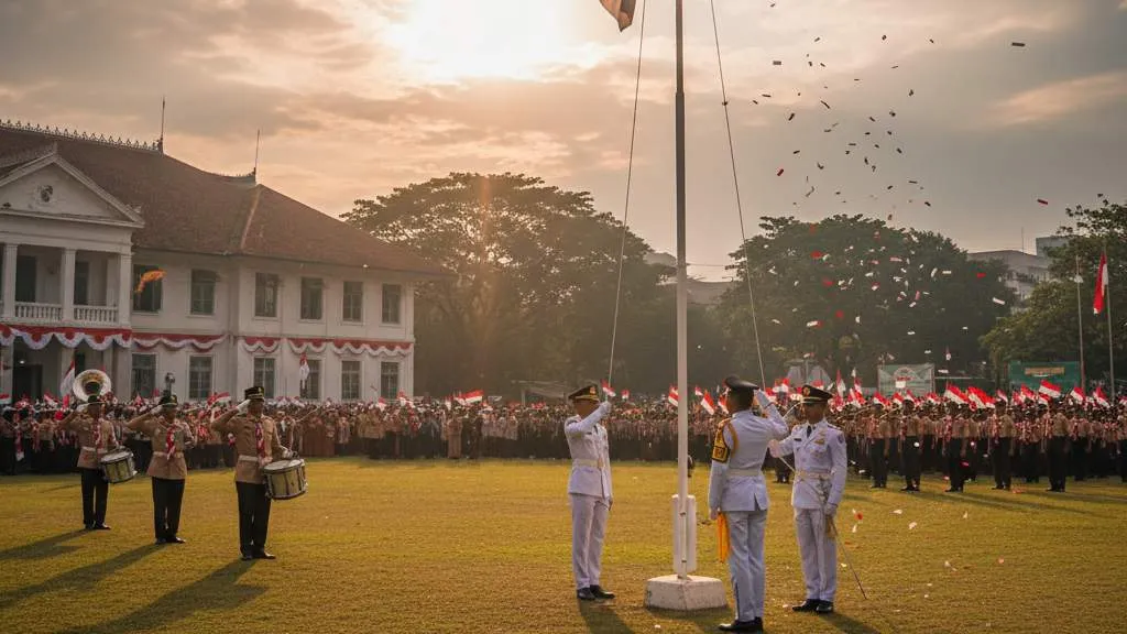 Tips Membuat Caption Hari Kemerdekaan Aesthetic yang Menarik (c) Ilustrasi AI