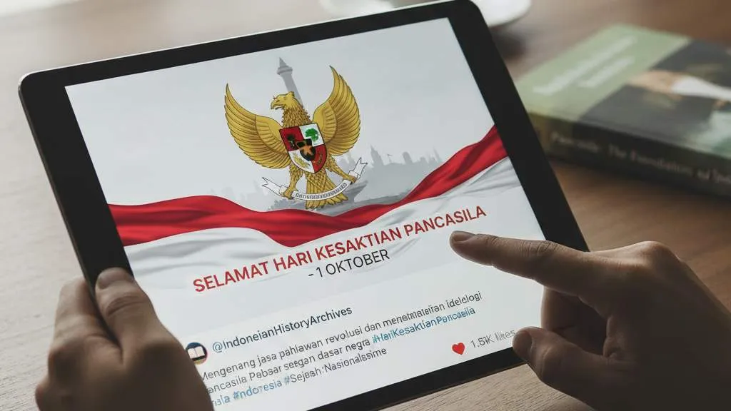 Contoh Caption Hari Kesaktian Pancasila yang Inspiratif (c) Ilustrasi AI