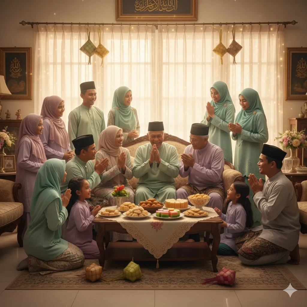 Pengertian dan Makna Caption Hari Raya (c) Ilustrasi AI