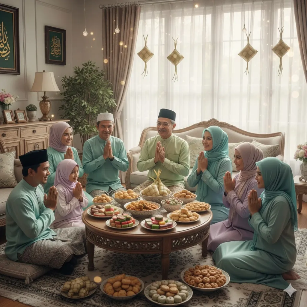 Etika dan Adab dalam Caption Hari Raya (c) Ilustrasi AI