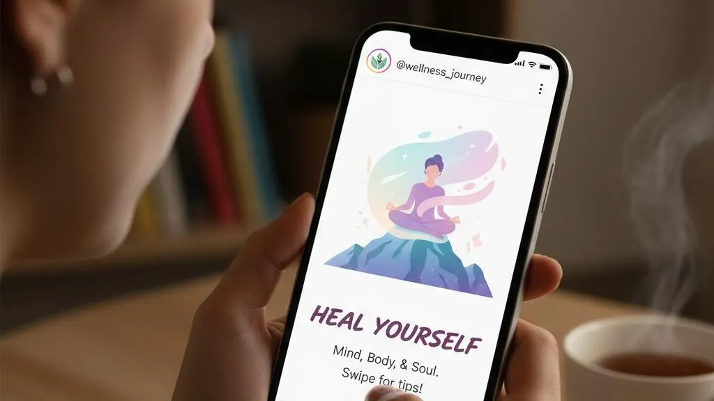 Pengertian dan Makna Caption Healing (c) Ilustrasi AI