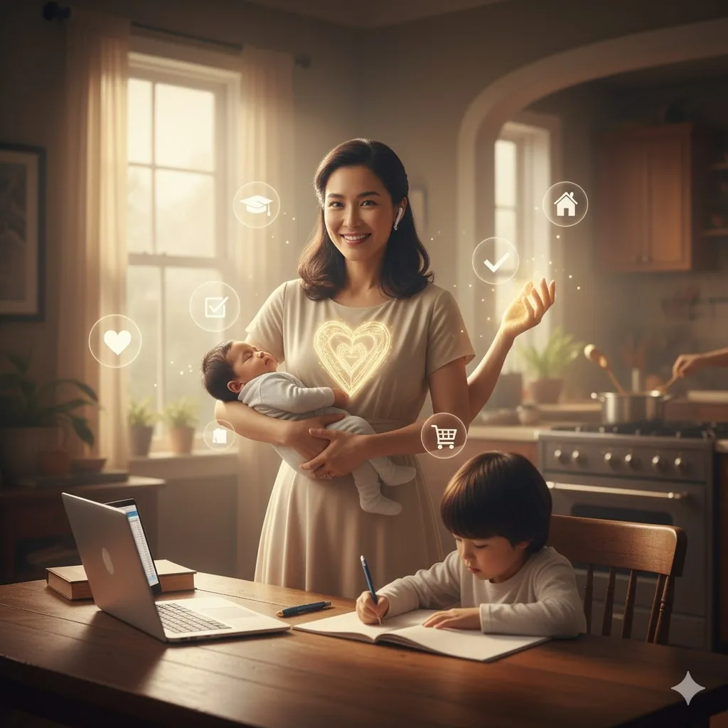 Pengertian dan Makna Caption Ibu (c) Ilustrasi AI