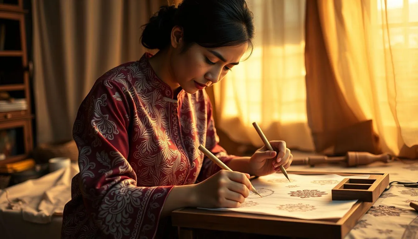 Contoh Caption IG Hari Batik Nasional Terpopuler (c) Ilustrasi AI