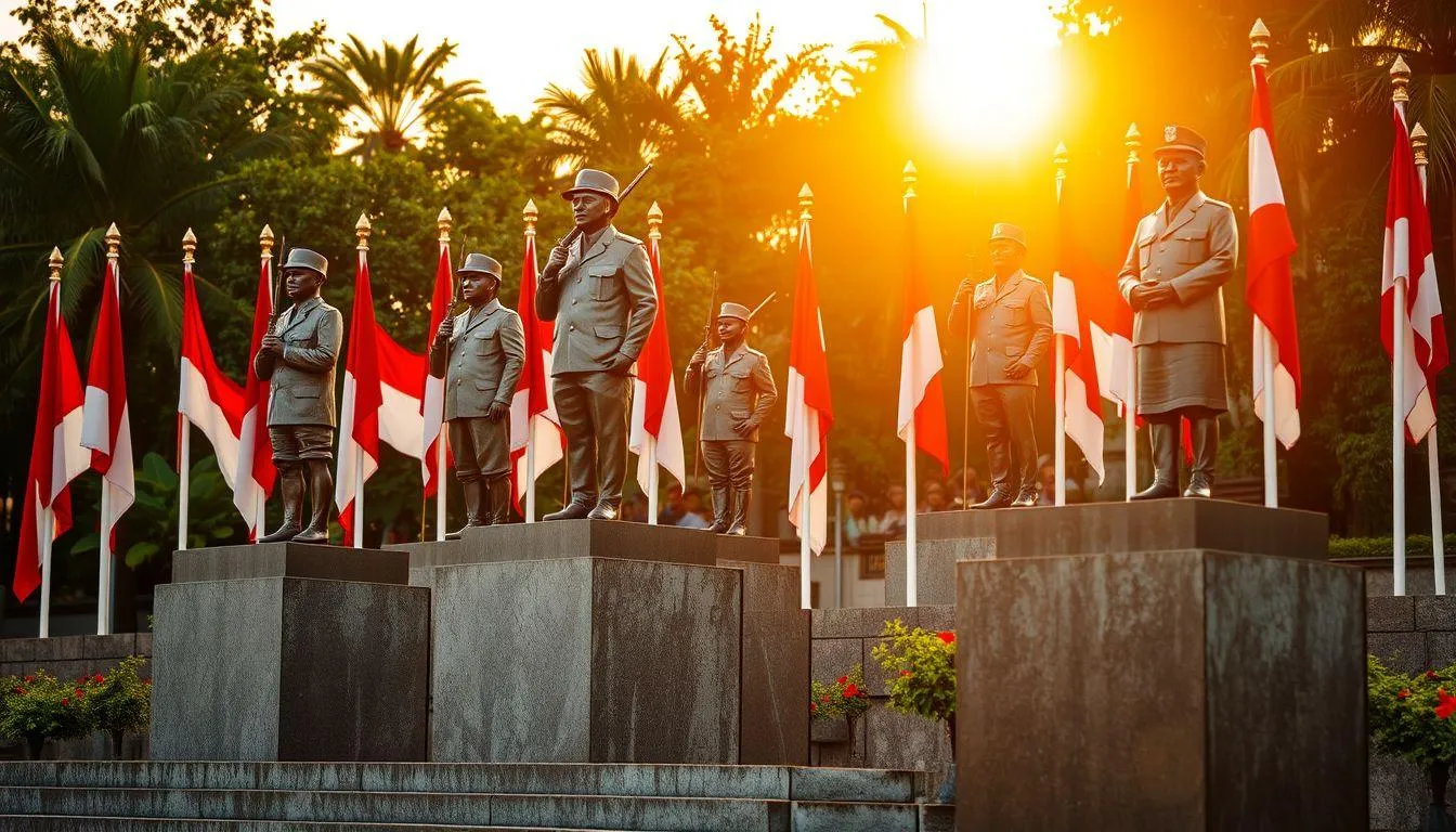 Caption IG Hari Pahlawan dengan Kutipan Pahlawan Nasional (c) Ilustrasi AI