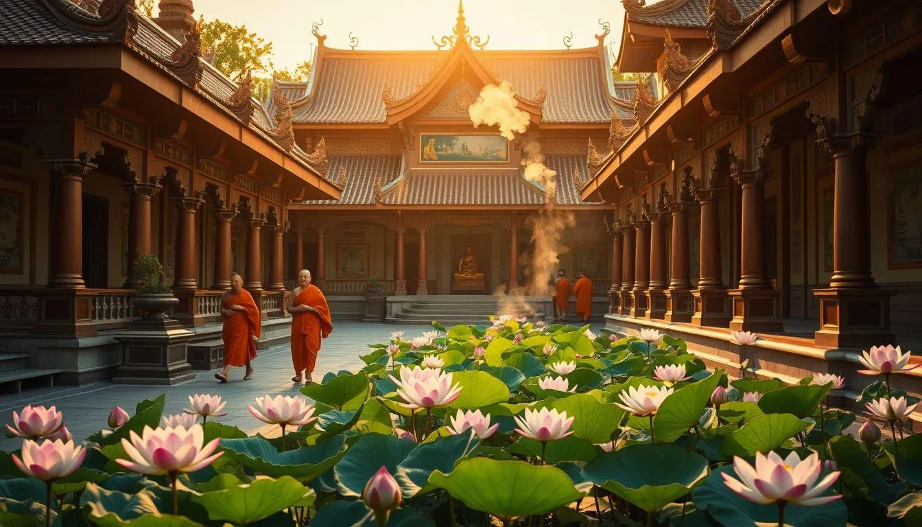 Tips Membuat Caption IG Hari Raya Waisak yang Menarik (c) Ilustrasi AI