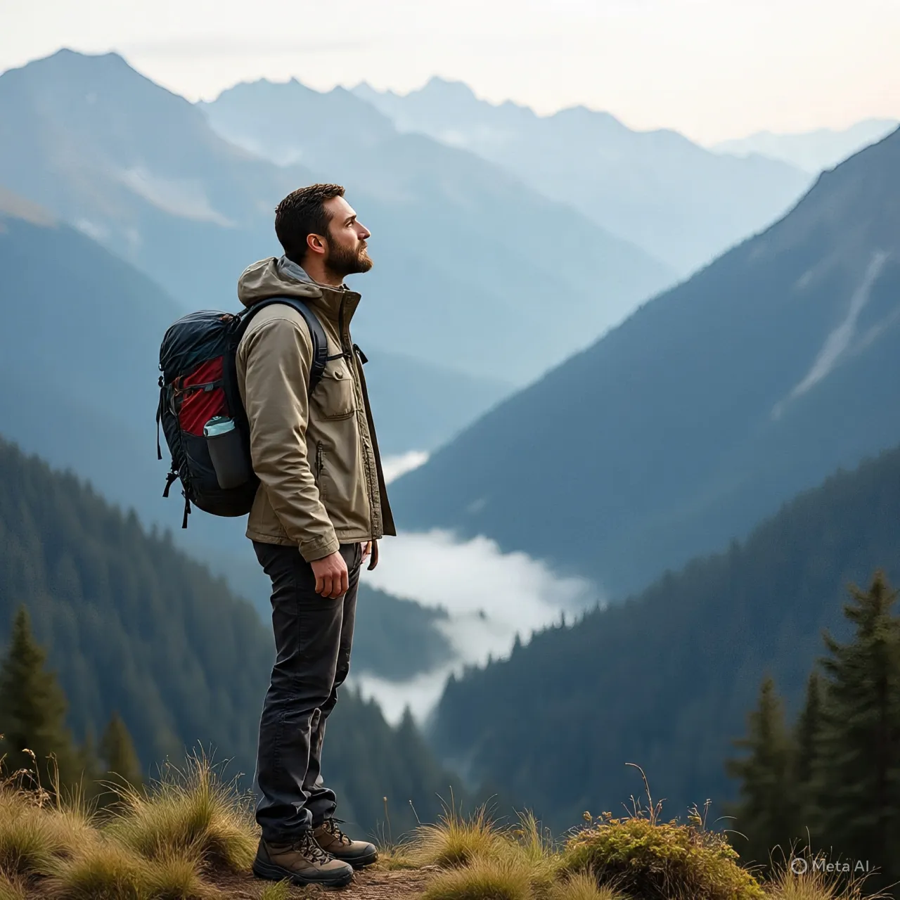 Caption IG Hiking Lucu dan Menghibur (c) Ilustrasi AI