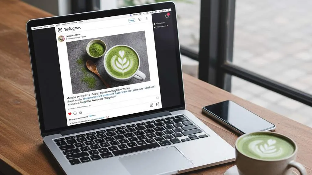 Jenis-jenis Caption IG Matcha Populer (c) Ilustrasi AI