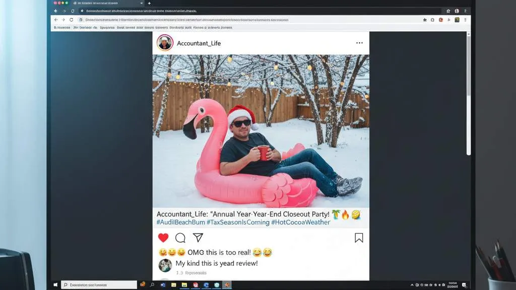 Contoh Caption IG Tentang Akhir Tahun yang Inspiratif (c) Ilustrasi AI