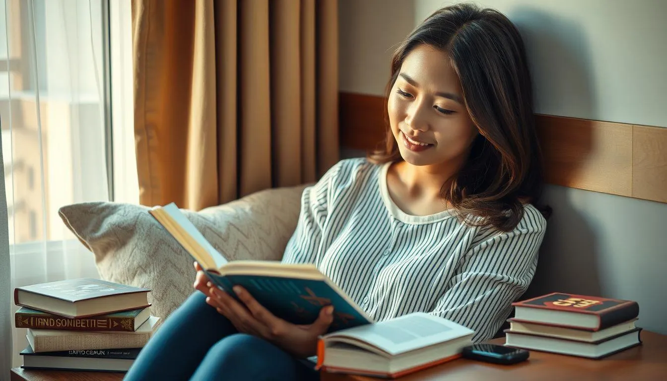 Tips Membuat Caption IG Tentang Buku yang Menarik (c) Ilustrasi AI