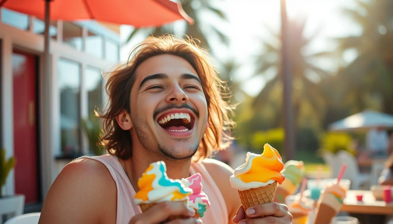 Caption IG Es Krim Lucu dan Menghibur (c) Ilustrasi AI