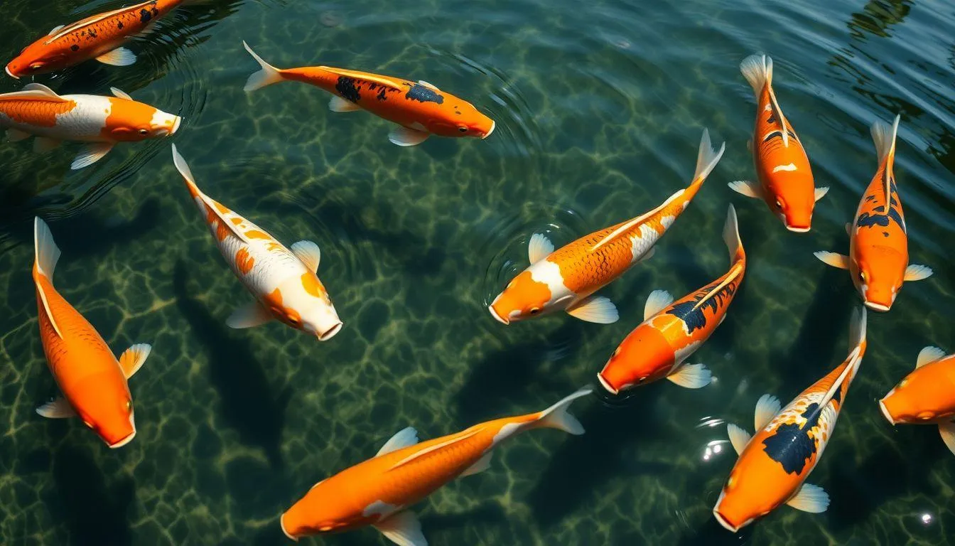 Caption Ikan Koi yang Elegan dan Bermakna (c) Ilustrasi AI