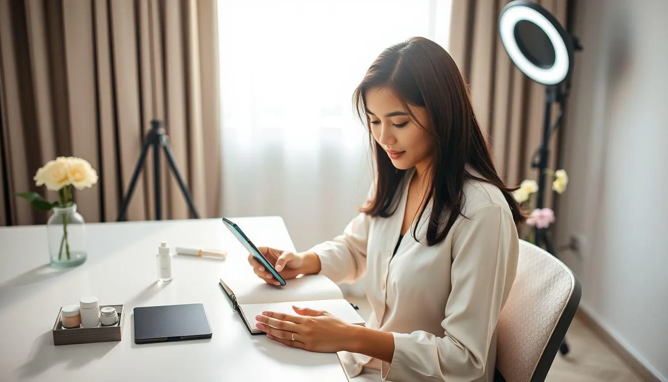 Tips Membuat Caption IG Tentang Kecantikan yang Menarik (c) Ilustrasi AI