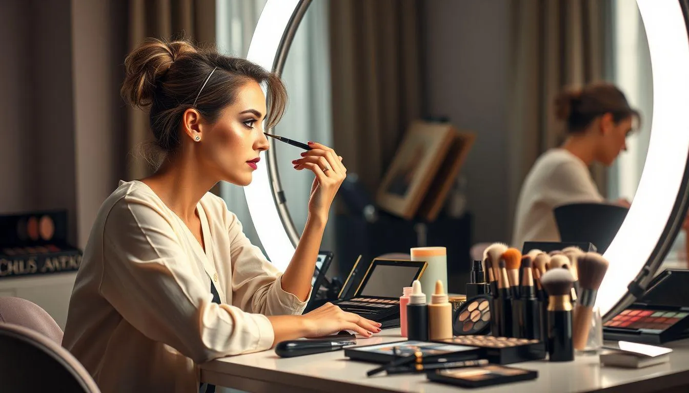Tips Membuat Caption IG Tentang Make Up yang Engaging (c) Ilustrasi AI