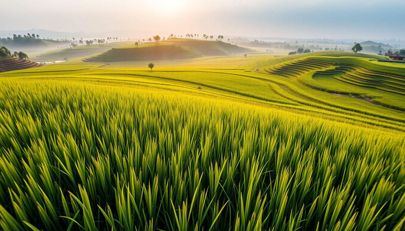 Contoh Caption IG Tentang Sawah yang Inspiratif (c) Ilustrasi AI