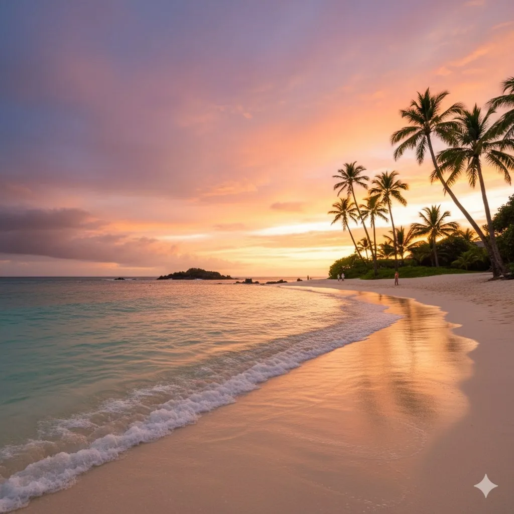 Jenis-Jenis Caption Instagram Kata Kata Pantai Keren (c) Ilustrasi AI