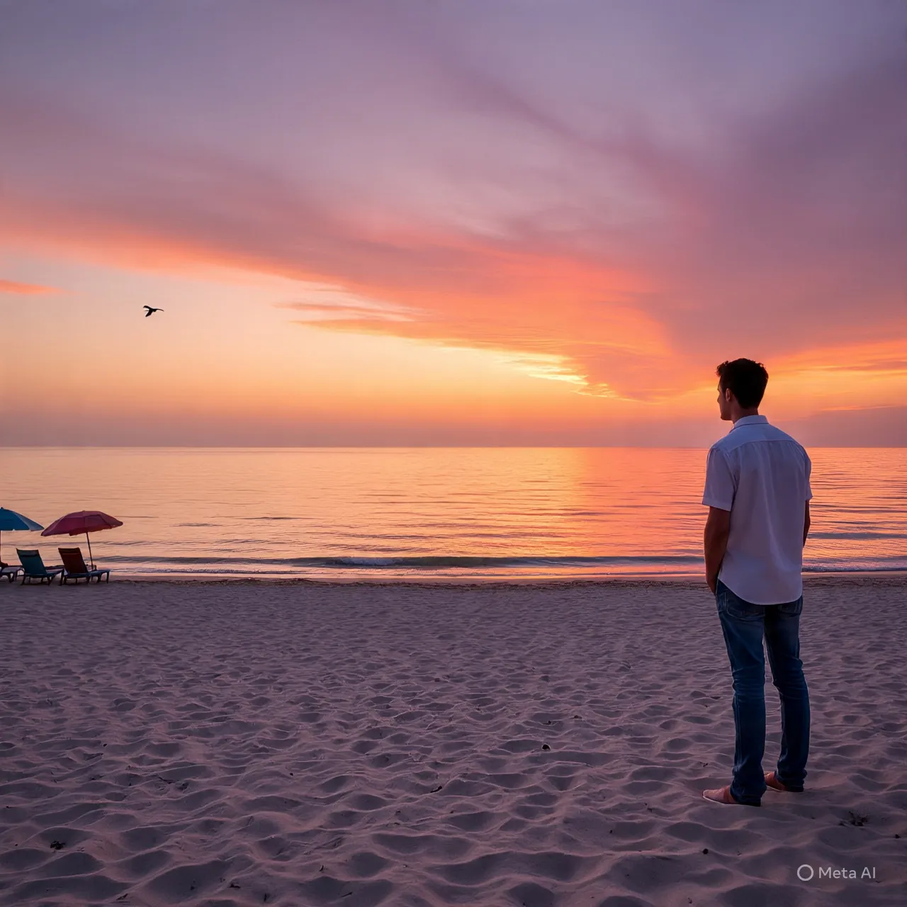 Tips Membuat Caption Instagram Kata Kata Pantai Keren (c) Ilustrasi AI