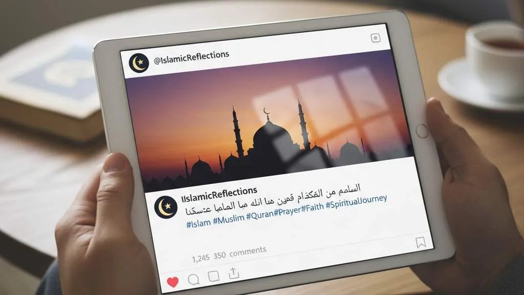 Jenis-Jenis Caption Islami Berdasarkan Tema (c) Ilustrasi AI