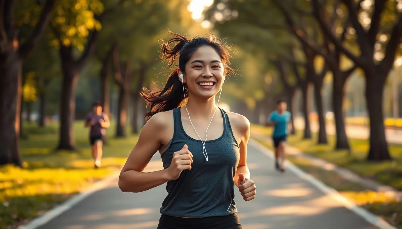 Caption Jogging Lucu dalam Bahasa Indonesia dan Inggris (c) Ilustrasi AI