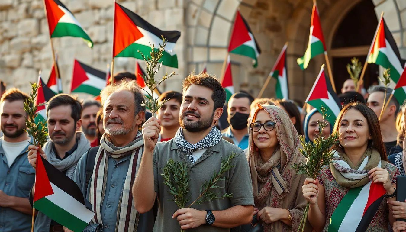 Pengertian dan Makna Caption Kata Kata Palestina Keren (c) Ilustrasi AI