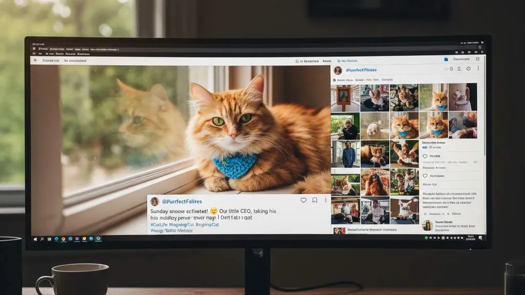 Tips Membuat Caption Kucing Aesthetic yang Menarik (c) Ilustrasi AI