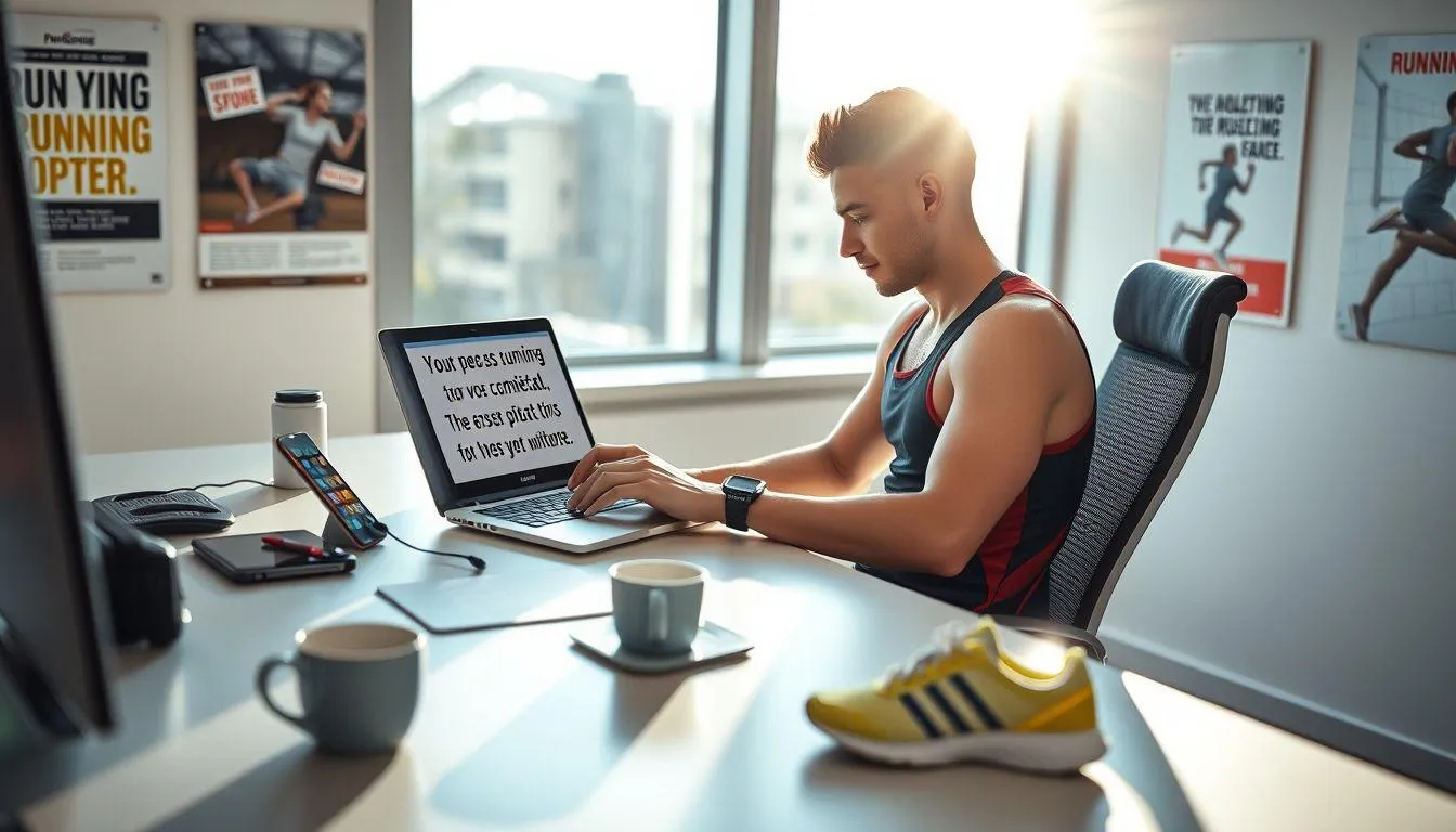 Cara Membuat Caption Lari Lucu yang Efektif (c) Ilustrasi AI