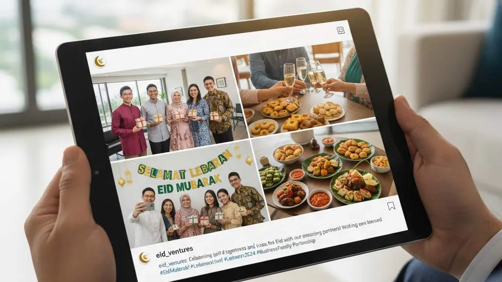 Caption Lebaran 2025 untuk Kolega dan Bisnis (c) Ilustrasi AI