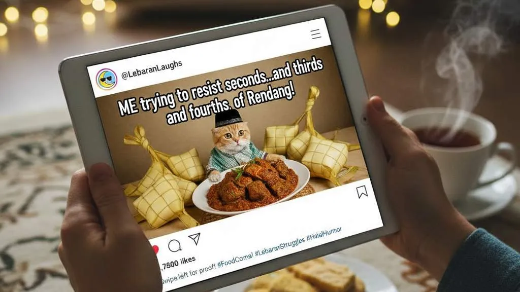 Tips Membuat Caption Lebaran 2025 yang Berkesan (c) Ilustrasi AI