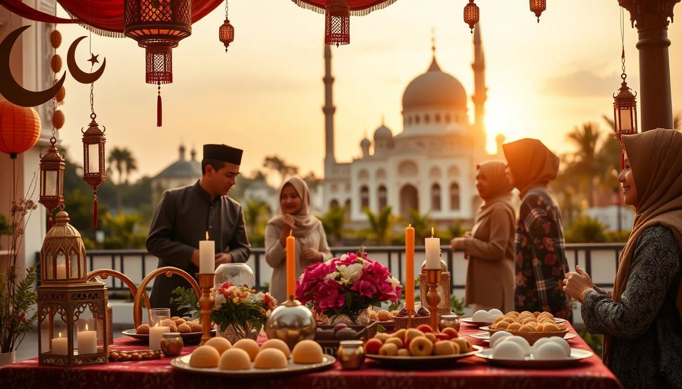 Pengertian dan Makna Caption Lebaran Aesthetic Singkat (c) Ilustrasi AI