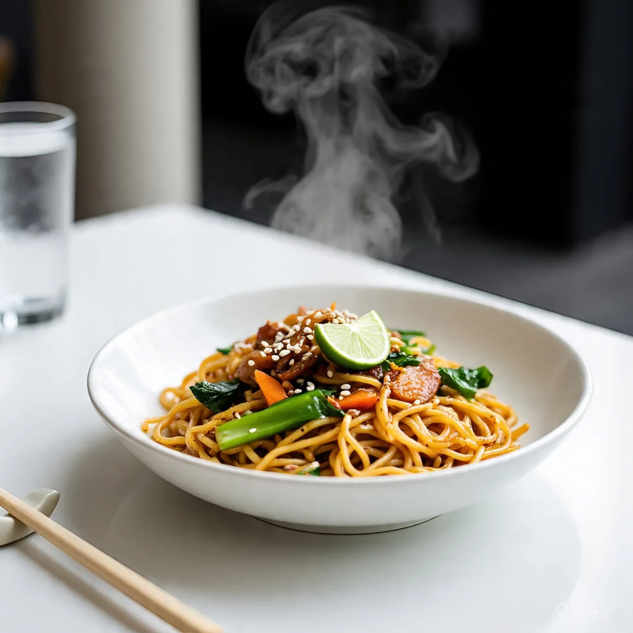 Caption Mie Instan Populer di Media Sosial (c) Ilustrasi AI