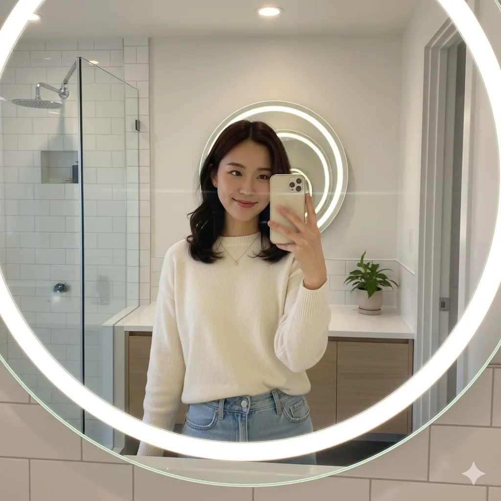 Jenis-Jenis Caption Mirror Selfie Aesthetic