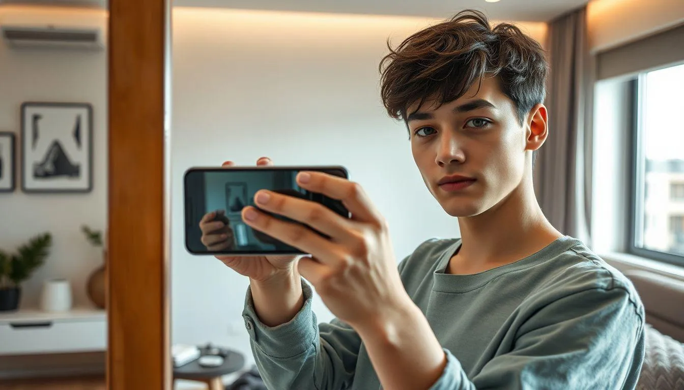 Tips Memilih Caption Mirror Selfie yang Tepat (c) Ilustrasi AI