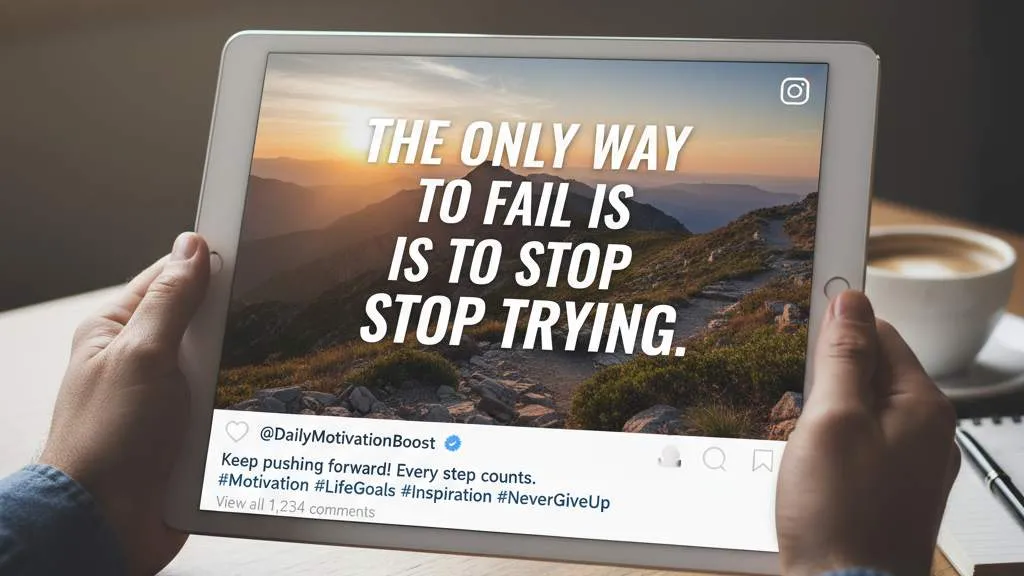 Jenis-Jenis Caption Motivasi Berdasarkan Tema (c) Ilustrasi AI