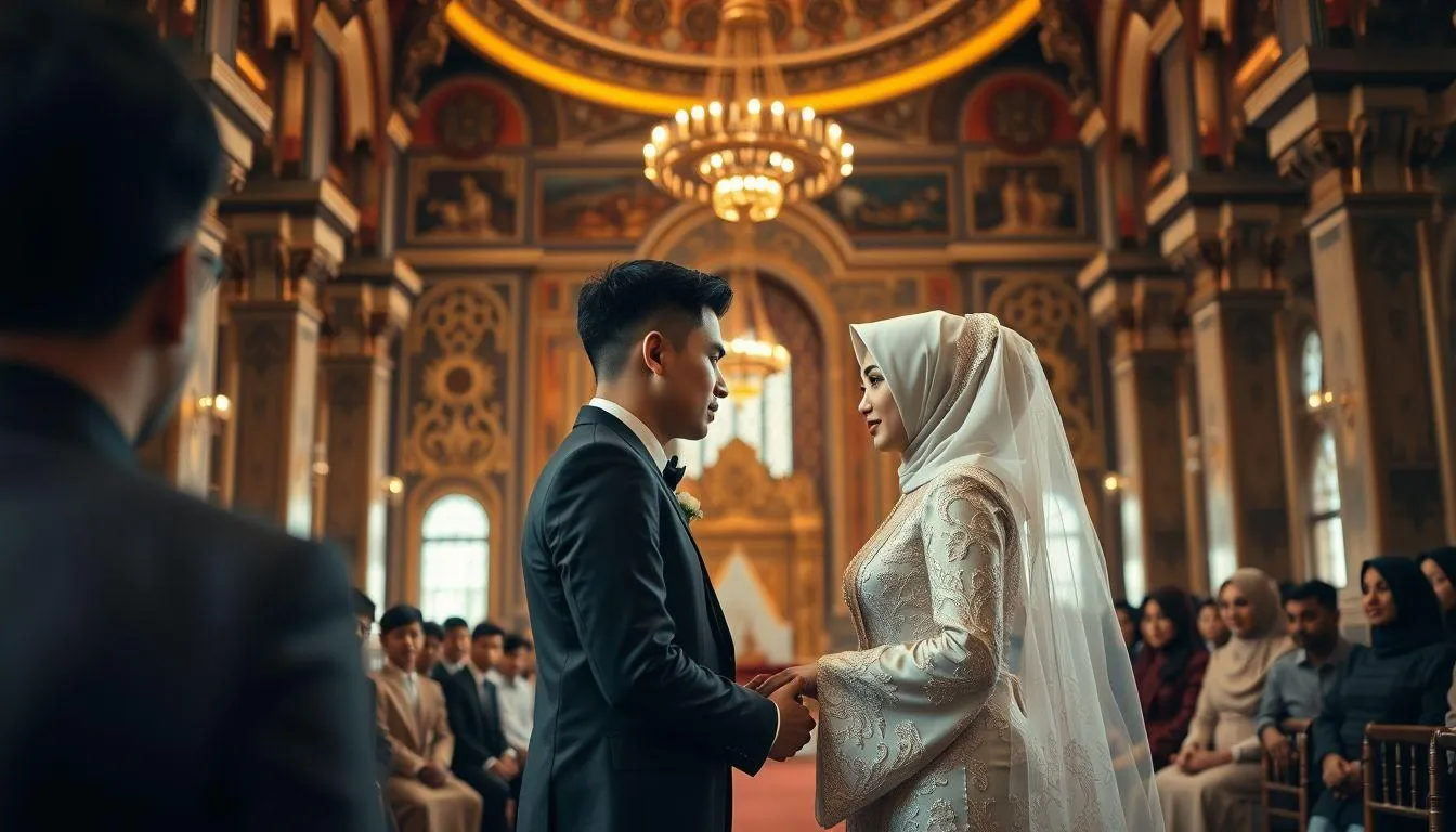 Jenis-Jenis Caption Nikah Berdasarkan Tema (c) Ilustrasi AI