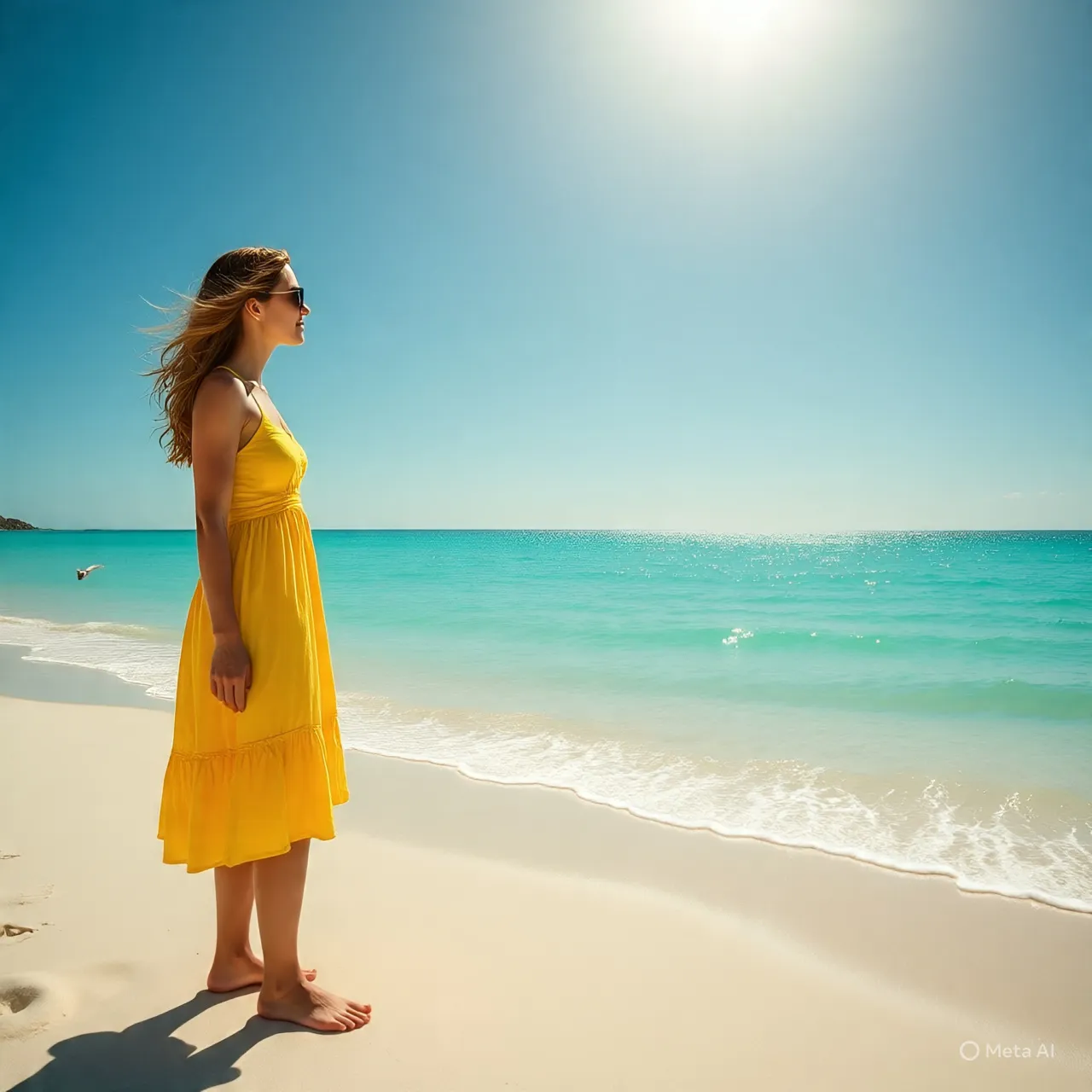 Tips Memilih Caption Pantai yang Tepat (c) Ilustrasi AI