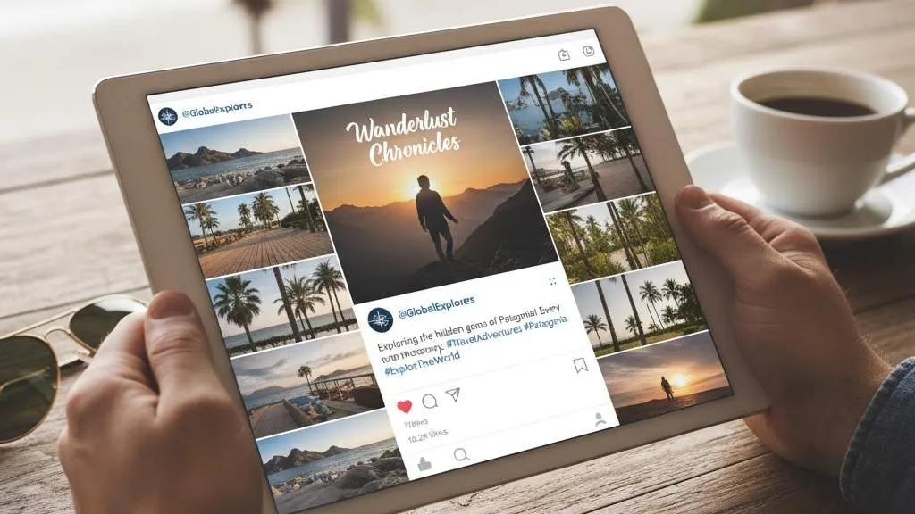 Penggunaan Caption Perjalanan Singkat di Media Sosial (c) Ilustrasi AI